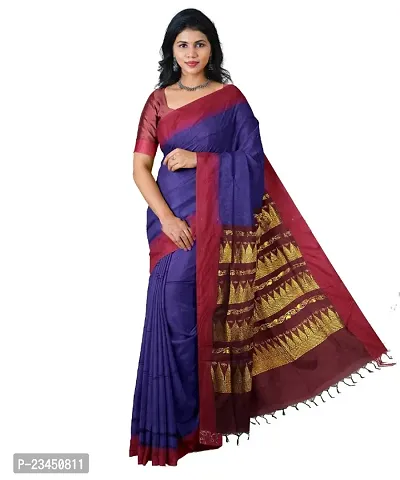 soft silk gadwal traditional saree for women with runing blouse piece