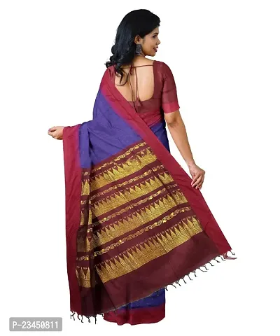 soft silk gadwal traditional saree for women with runing blouse piece-thumb3