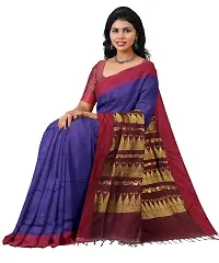 soft silk gadwal traditional saree for women with runing blouse piece-thumb3