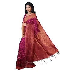 Copper Chanderi silk Traditional saree for women with runing blouse-thumb2