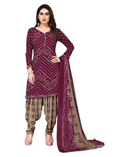 Stylish Crepe Printed Unstitched Suits