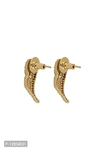 Gargish Trending Gold Plated AD Earcuff Earrings For Girls and Women-thumb2