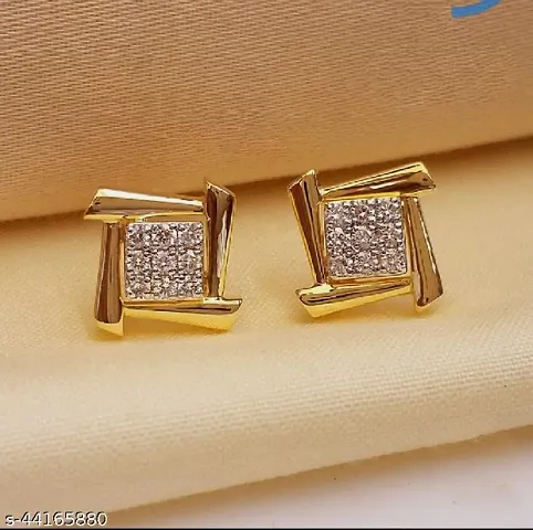 Plated American Diamond Earrings