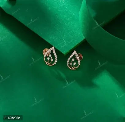 Stylish Trending American Diamond Earrings Studs for Girls and Women-thumb0