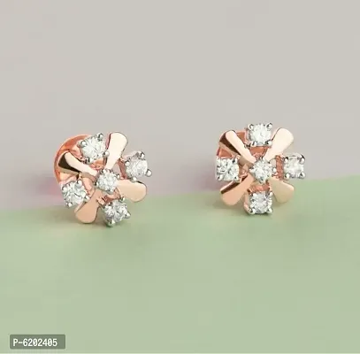 Stylish Trending American Diamond Earrings Studs for Girls and Women