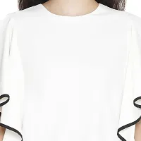 DRAAX fashions Women White Casual Top (L; White)-thumb4