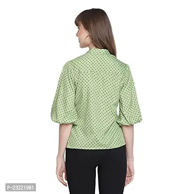 DRAAX fashions Women Green Full Sleeves Top-thumb4