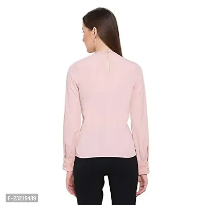 DRAAX fashions Women Pink Solid Top (XXL; Pink)-Fullsleeve-thumb4