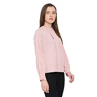 DRAAX fashions Women Pink Solid Top (XXL; Pink)-Fullsleeve-thumb2