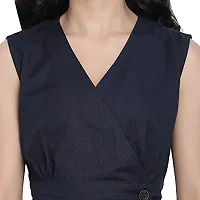 DRAAX fashions Women Blue Embellished Solid Top (XS ; Blue)-thumb4