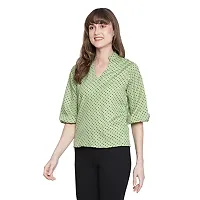 DRAAX fashions Women Green Full Sleeves Top-thumb1