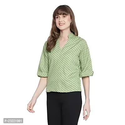 DRAAX fashions Women Green Full Sleeves Top-thumb2