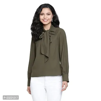 DRAAX fashions Women Green Solid A-Line Top