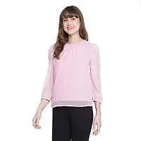 DRAAX fashions Women Light Pink Full Sleeves Top(M;Pink)-thumb1