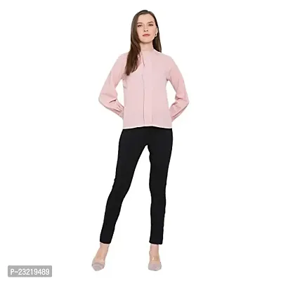 DRAAX fashions Women Pink Solid Top (XXL; Pink)-Fullsleeve-thumb5