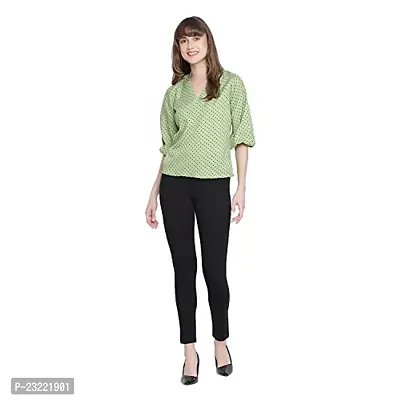 DRAAX fashions Women Green Full Sleeves Top-thumb5