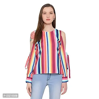 DRAAX fashions Women Printed A-Line top (XXL; Multi Colour)-Fullsleeve