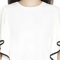 DRAAX fashions Women White Casual Top (M; White)-thumb4