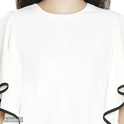 DRAAX fashions Women White Casual Top (M; White)-thumb5