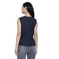 DRAAX fashions Women Blue Embellished Solid Top-thumb3