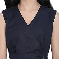 DRAAX fashions Women Blue Embellished Solid Top-thumb4