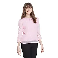 DRAAX fashions Women Light Pink Full Sleeves Top(M;Pink)-thumb2