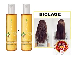 Biolage Smoothproofl Hair Serum for Frizzy Hair With Avocado  Grape Seed Oil | Natural  Vegan (100 ml) pack of 02-thumb2