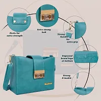 Stylish Green PU Solid Handbags For Women-thumb4