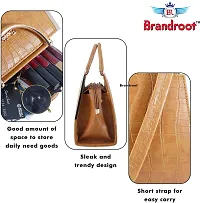 Stylish Brown PU Solid Handbags For Women-thumb4