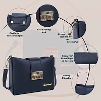 Stylish Black PU Solid Handbags For Women-thumb4