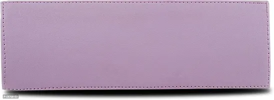 Stylish Purple PU Solid Handbags For Women-thumb3