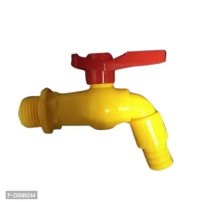 Stylish Plastic Yellow Tap For Bathroom And Kitchen