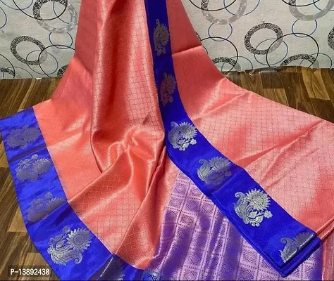 Classic Art Silk Jacquard Saree With Blouse Piece-thumb0