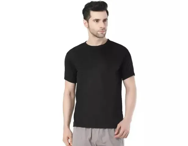 Men's 100% T-Shirt - Regular Fit, Round Neck, Half Sleeves (Small)