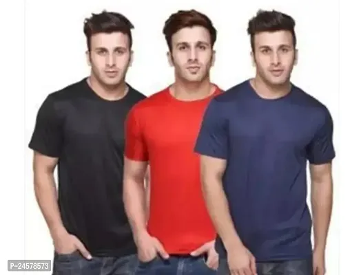 Reliable Polyester Tees For Men Pack Of 3-thumb0