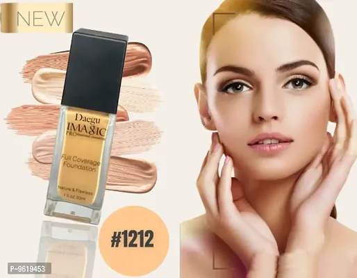 Imagic Professional full Coverage Waterproof Long Lasting Foundation Fair Color (Light Shade)-thumb0