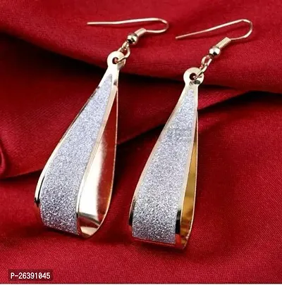 Twinkling Silver Alloy Half Hoop Earrings Earrings For Women