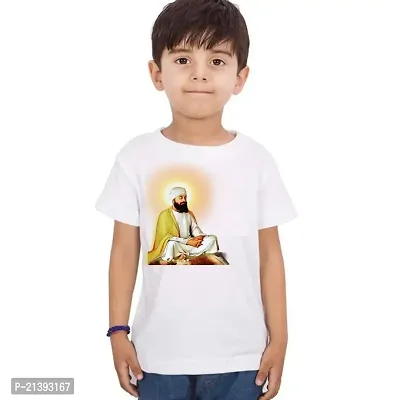 Elegant Cotton Printed Round Neck T-Shirts For Boys