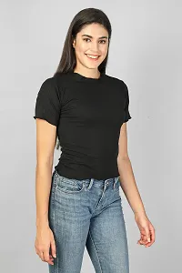 Label NYC Apparel Women's Ribbed Turtleneck Half Sleeve?Top | Top for Women | Top for Girl | Women Casual Top (Pack of One) (Pack of 1)-thumb1