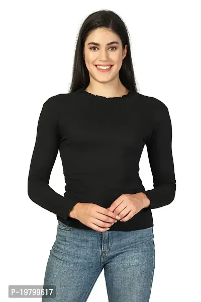 Label NYC Apparel Women's Full-Sleeve Turtleneck Casual TOP Top for Women | Top for Girl | Women Casual Top | Women Casual Top (Pack of One)-thumb1