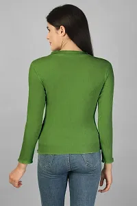 Label NYC Apparel Full Sleeve Turtle Neck Women Ribbed Casual TOP | Top for Women | Top for Girl | Women Casual Top (Pack of One)-thumb3