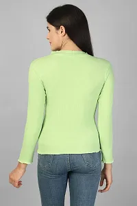 Label NYC Apparel Full Sleeve Turtle Neck Women Ribbed Casual TOP | Top for Women | Top for Girl | Women Casual Top (Pack of One)-thumb3