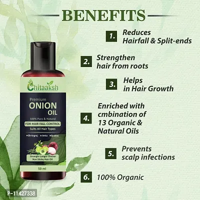 Onion With Black Seed Oil For Controls Hair Fall Hair Oil 50 Ml  For Men And Women-thumb2