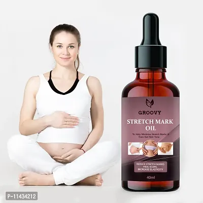 Present Stretch Marks Removal Oil - Natural Heal Pregnancy, , Legs, Mark Oil - 40 ml-thumb2