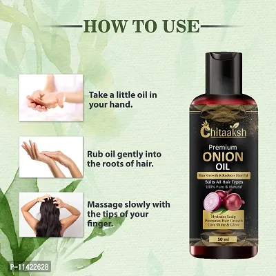 Onion Herbal Oil - For Hair Growth And Anti Hair Fall Combo  Bottles Of 50 Ml  For Men And Women-thumb4