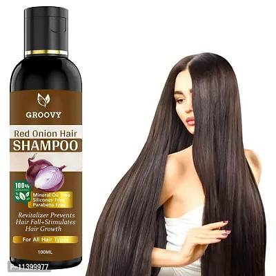 Onion Hair Shampoo With 14 Essential Oils, Onion Hair Oil For Hair Growth For Specially Men And Women Hair Shampoo- 100 ml-thumb0