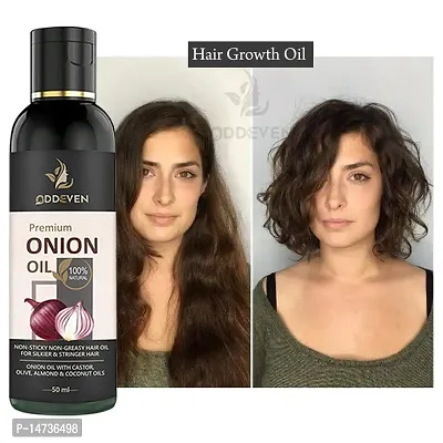 Red Onion Hair Oil With Redensyl, Vitamin E  Natural Extracts- For Men  Women ONION HAIR OIL (50ML) (PACK OF 1)-thumb0