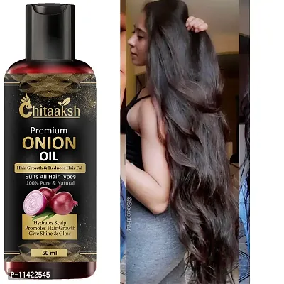 Onion Black Seed Hair Oil For Hair Growth For -Kalonji Oil Dandruff And Hairfall Control With Comb Applicator- Hair Oil -50 Ml  For Men And Women-thumb0