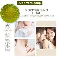 Herbal Aloe Vera Soap With Therapeutic Benefits For Acne-Prone Skin -100 Grams-thumb3