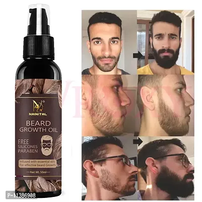 Nainital Beard Growth Oil For Men Fast Growth Advanced - 50 ml - Pack Of 1 Hair Oil -50 ml-thumb0